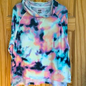 Victoria Secret Pink Tie Dye Hooded Pullover